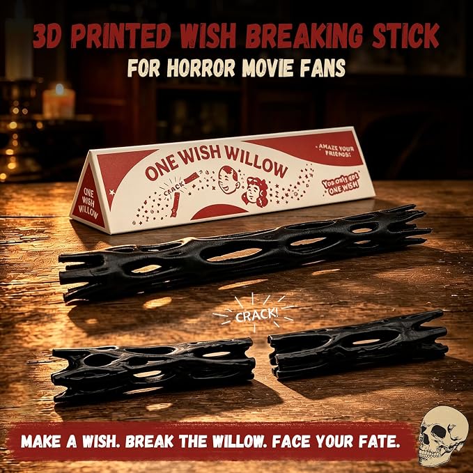 One Wish Willow - 3D Printed Wish Breaking Stick | Horror Movie Inspired Snap & Wish Ritual